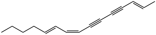 (2E,8Z,10E)-2,8,10-Pentadecatriene-4,6-diyne 구조식 이미지