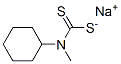 Carbamodithioic acid, cyclohexylmethyl-, sodium salt 구조식 이미지