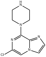 6-Chloro-8-(1-piperazinyl)imidazo[1,2-a]pyrazine Structure