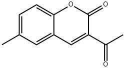 6-Methyl-3-acetyl-2H-1-benzopyran-2-one Structure