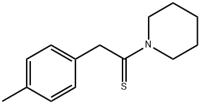 Piperidine,  1-[2-(4-methylphenyl)-1-thioxoethyl]-  (9CI) 구조식 이미지