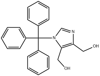 [4-(HYDROXYMETHYL)-1-TRITYL-1H-IMIDAZOL-5-YL]METHANOL Structure