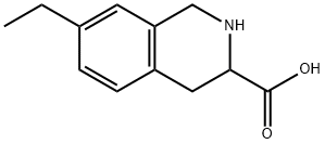 7-ETHYL-1,2,3,4-TETRAHYDROISOQUINOLINE-3-카르복실산 구조식 이미지