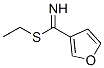 3-Furancarboximidothioicacid,ethylester(9CI) Structure