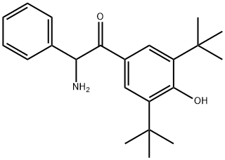 Ethanone,  2-amino-1-[3,5-bis(1,1-dimethylethyl)-4-hydroxyphenyl]-2-phenyl- 구조식 이미지