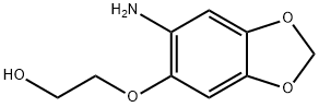 Ethanol, 2-[(6-amino-1,3-benzodioxol-5-yl)oxy]- (9CI) Structure