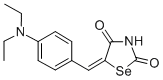 Selenazolidine-2,4-dione, 5-((4-diethylaminophenyl)methylene)- Structure