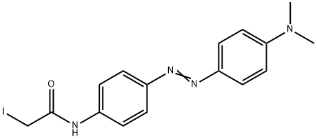 N-(4-DIMETHYLAMINOAZOBENZENE-4') IODOACETAMIDE* Structure