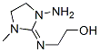 Ethanol, 2-[(1-amino-3-methyl-2-imidazolidinylidene)amino]- (9CI) Structure