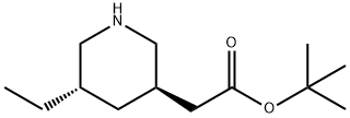 3-Piperidineaceticacid,5-ethyl-,1,1-dimethylethylester,(3R,5S)-(9CI) Structure