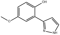 Phenol, 4-methoxy-2-(1H-pyrazol-3-yl)- (9CI) Structure