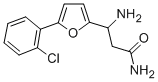 3-AMINO-3-[5-(2-CHLOROPHENYL)-FURAN-2-YL]-PROPIONIC ACID AMIDE Structure