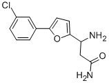 3-AMINO-3-[5-(3-CHLOROPHENYL)-FURAN-2-YL]-PROPIONIC ACID AMIDE 구조식 이미지