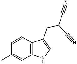 Propanedinitrile, [(6-methyl-1H-indol-3-yl)methyl]- (9CI) Structure