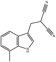 Propanedinitrile, [(7-methyl-1H-indol-3-yl)methyl]- (9CI) Structure