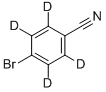 4-BROMOBENZONITRILE-D4 Structure