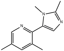 Pyridine, 2-(1,2-dimethyl-1H-imidazol-5-yl)-3,5-dimethyl- (9CI) Structure