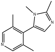 Pyridine, 4-(1,2-dimethyl-1H-imidazol-5-yl)-3,5-dimethyl- (9CI) Structure