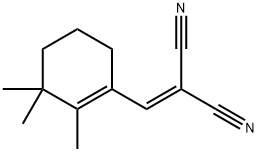 Propanedinitrile, [(2,3,3-trimethyl-1-cyclohexen-1-yl)methylene]- (9CI) Structure