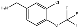 3-CHLORO-4-(TRIFLUOROMETHOXY)BENZYLAMINE 구조식 이미지