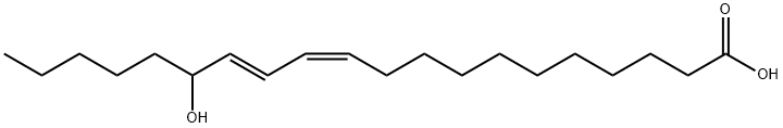 (+/-)-15-HYDROXY-11Z,13E-EICOSADIENOIC ACID 구조식 이미지