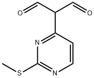 2-(2-(methylthio)pyrimidin-4-yl)malonaldehyde 구조식 이미지
