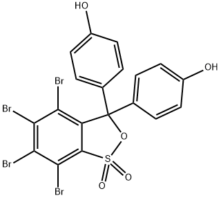 3,4,5,6-Tetrabromophenolsulfonephthalein 구조식 이미지
