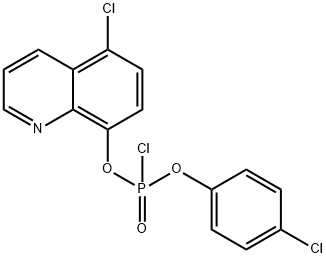 4-CHLOROPHENYL-5-CHLORO-8-QUINOLINYL PHOSPHOROCHLORIDATE Structure