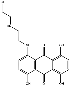 1,4,5-Trihydroxy-8-((2-((2-hydroxyethyl)amino)ethyl)amino)-9,10-anthra cenedione 구조식 이미지