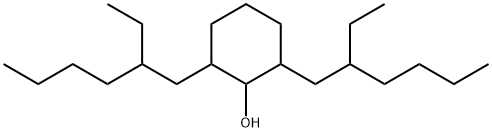 2,6-비스(2-에틸헥실)사이클로헥산-1-올 구조식 이미지