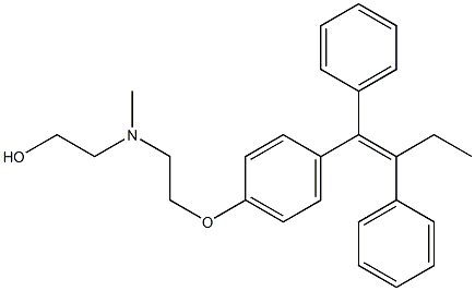 N-METHYL-N-(2-HYDROXYETHYL)TAMOXIFEN Structure