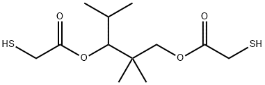 2,2-dimethyl-1-(1-methylethyl)-1,3-propanediyl bis(mercaptoacetate) Structure