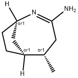 2-Azabicyclo[4.2.1]non-2-en-3-amine,5-methyl-,exo-(9CI) 구조식 이미지