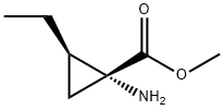 시클로프로판카르복실산,1-아미노-2-에틸-,메틸에스테르,(1R,2R)-(9CI) 구조식 이미지