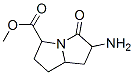 1H-Pyrrolizine-3-carboxylicacid,6-aminohexahydro-5-oxo-,methylester, 구조식 이미지