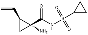 CYCLOPROPANECARBOXAMIDE, 1-AMINO-N-(CYCLOPROPYLSULFONYL)-2-ETHENYL-, (1R,2S)- Structure