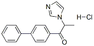 2-imidazol-1-yl-1-(4-phenylphenyl)propan-1-one hydrochloride Structure