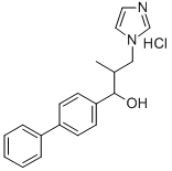 1-Propanol, 1-(4-biphenylyl)-2-(1-imidazolylmethyl)-, hydrochloride Structure