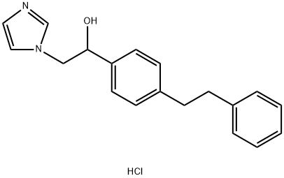 알파-[4-(페네틸)페닐]-1H-이미다졸-1-에탄올모노염산염 구조식 이미지