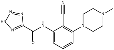 N-(3-(4-methylpiperazin-1-yl)-2-cyanophenyl)-1H-tetrazole-5-carboxamide Structure