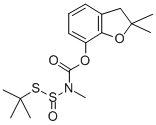 Carbamic acid, ((1,1-dimethylethyl)thio)sulfinyl)methyl)-, 2,3-dihydro -2,2-dimethyl-7-benzofuranyl ester 구조식 이미지