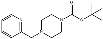 1-(TERT-BUTOXYCARBONYL)-4-((2-PYRIDYL)메틸)피페라진 구조식 이미지