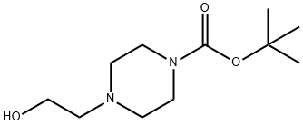 TERT-BUTYL 4-(2-HYDROXYETHYL)PIPERAZINE-1-CARBOXYLATE 구조식 이미지