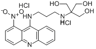 1,3-프로판디올,2-(히드록시메틸)-2-((3-((1-니트로-9-아크리디닐)아미노)프로필)아미노)-,디히드로클로라이드 구조식 이미지