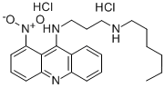 1-Nitro-9-(3-hexylaminopropylamino)acridine dihydrochloride Structure