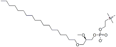 1-O-OCTADECYL-2-O-METHYL-SN-GLYCERO-3-PHOSPHOCHOLINE 구조식 이미지