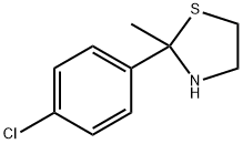 2-(p-Chlorophenyl)-2-methylthiazolidine Structure