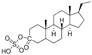 3-hydroxypregnan-3-one 3-sulfate Structure