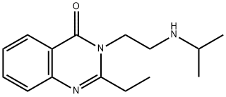 4(3H)-Quinazolinone, 2-ethyl-3-(2-((1-methylethyl)amino)ethyl)- Structure