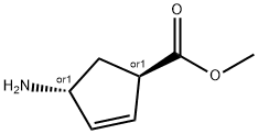 2-사이클로펜텐-1-카복실산,4-아미노-,메틸에스테르,트랜스-(9CI) 구조식 이미지
